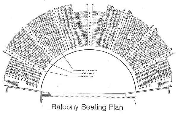 Ryman Auditorium Balcony Seating Chart