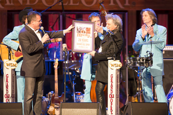 Marty Stuart at
                      the Opry
